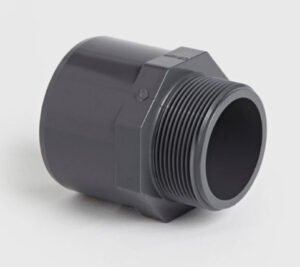 3" PVC-U ADAPTOR FEMALE PLAIN MALE THREAD